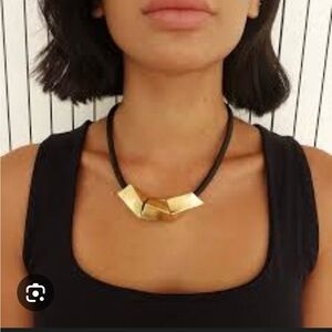 Gil Pashut Sculptural Geometric Statement Necklace